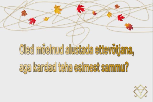 Oled mõelnud alustada ettevõtjana, aga kardad teha esimest sammu? 🏢👉 Siin on Sulle selle sügise pakkumine:📎 Ettevõtluse parim õpetaja on praktika. Ettevõtluskoolitus annab sulle hea stardi alustada päris oma „asjaga“, mis esmapilgul näib tõsise väljakutse ja elu muutusena, kuid olulisem on alustada ja tegutseda!📎 Koolituse eesmärk on luua arusaam ettevõtjaks kujunemise protsessist, sh ettevõtjaks olemisest, ettevõtlikkuse eeldustest ja äriideest teostuseni jõudmisest. 📎 Koolitusel läbitakse ettevõtte loomise erinevad sammud ning õpitakse selgeks raamatupidamise algteadmised koos maksuarvestusega.📎 Koolitusel õpitakse teooriat ja mõisteid võimalikult palju praktiliste seoste loomise ja näidete läbiarutamise abil. Olulisel kohal on praktiliste harjutusülesannete lahendamine ja analüüsimine ning arutelud. 👉 Osalejad võivad kasutada koheselt omaenda loodava ettevõtte probleeme või näiteid ülesannete lahendamisel.👉 Koolitused toimuvad: * September: 22.9.-28.9.2022; * Oktoober: 20.10.-25.10.2022; * November: 24.11.-30.11.2022.👉 Koolituse info ja registreerimine: www.blacklynx.ee/koolitused