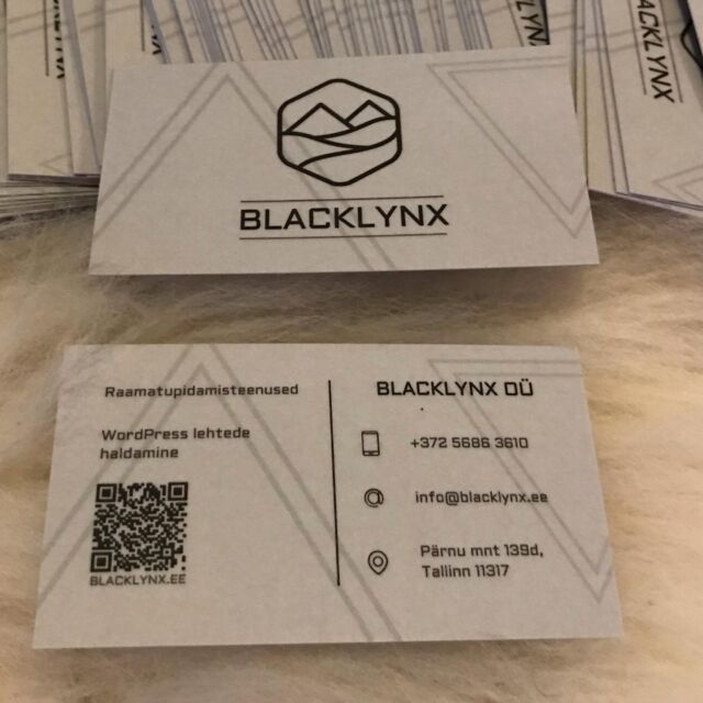 Good quality and best price businesscards thanks to Pagerr. Find them at Instagram & Facebook - pagerr.net even my cat approves these 👍#businesscards #design #blacklynxstuudio #pagerr #estonia #catapproves